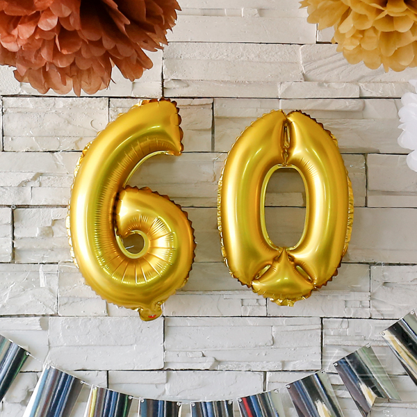 스펠링 골드 은박풍선 숫자 - 다양한 파티 연출용 제품 이미지