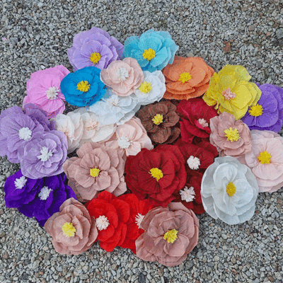 입체 꽃장식 - 생일 환갑 졸업 벽장식 이미지