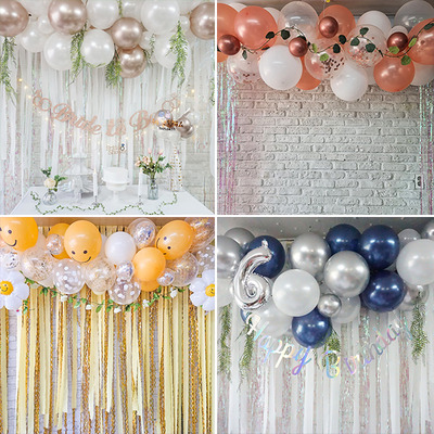 환갑 생일 풍선 가랜드 - 클라우드 아치 장식 이미지